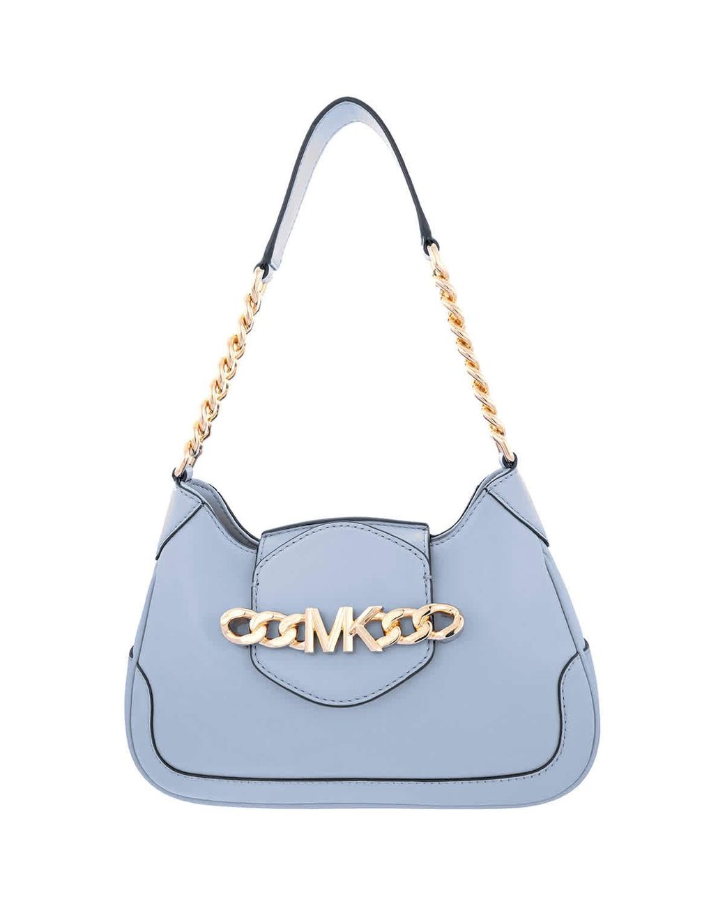 Small Crocodile Embossed Crossbody Bag by Michael Kors Pale Blue