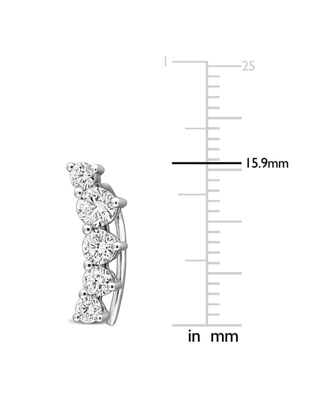 Created Forever Metallic 1 1/3 Ct Lab Grown Diamond Tw Charm Earrings for men