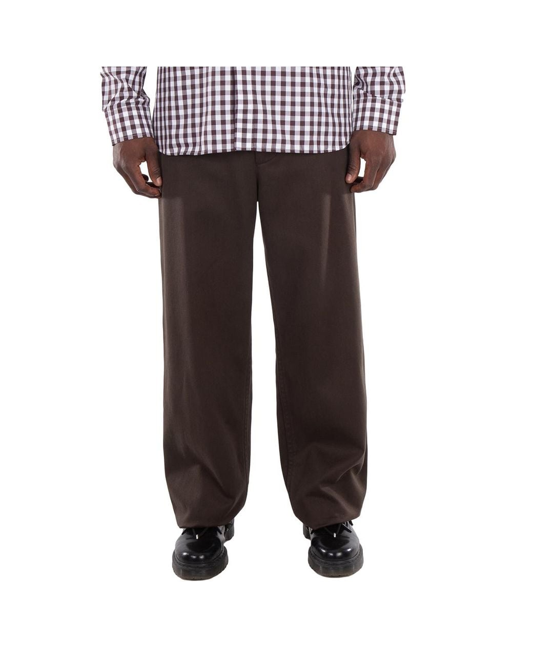 Burberry Gray Straight-Leg Loose-Fit Trousers for men