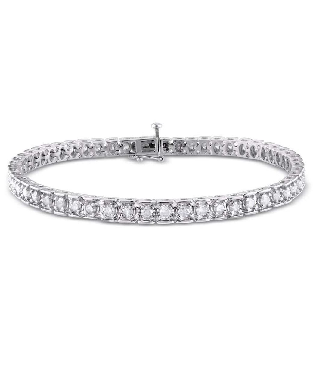 Amour Metallic 3 Ct Tw Diamond Tennis Bracelet for men
