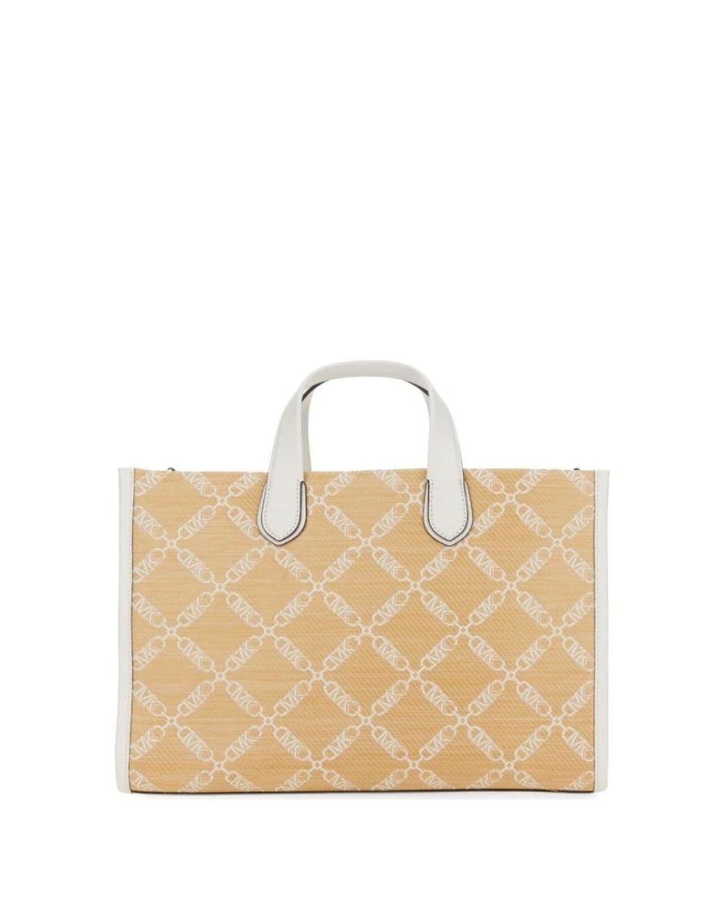 Michael Kors Natural Large Gigi Monogram Jacquard Tote Bag for men