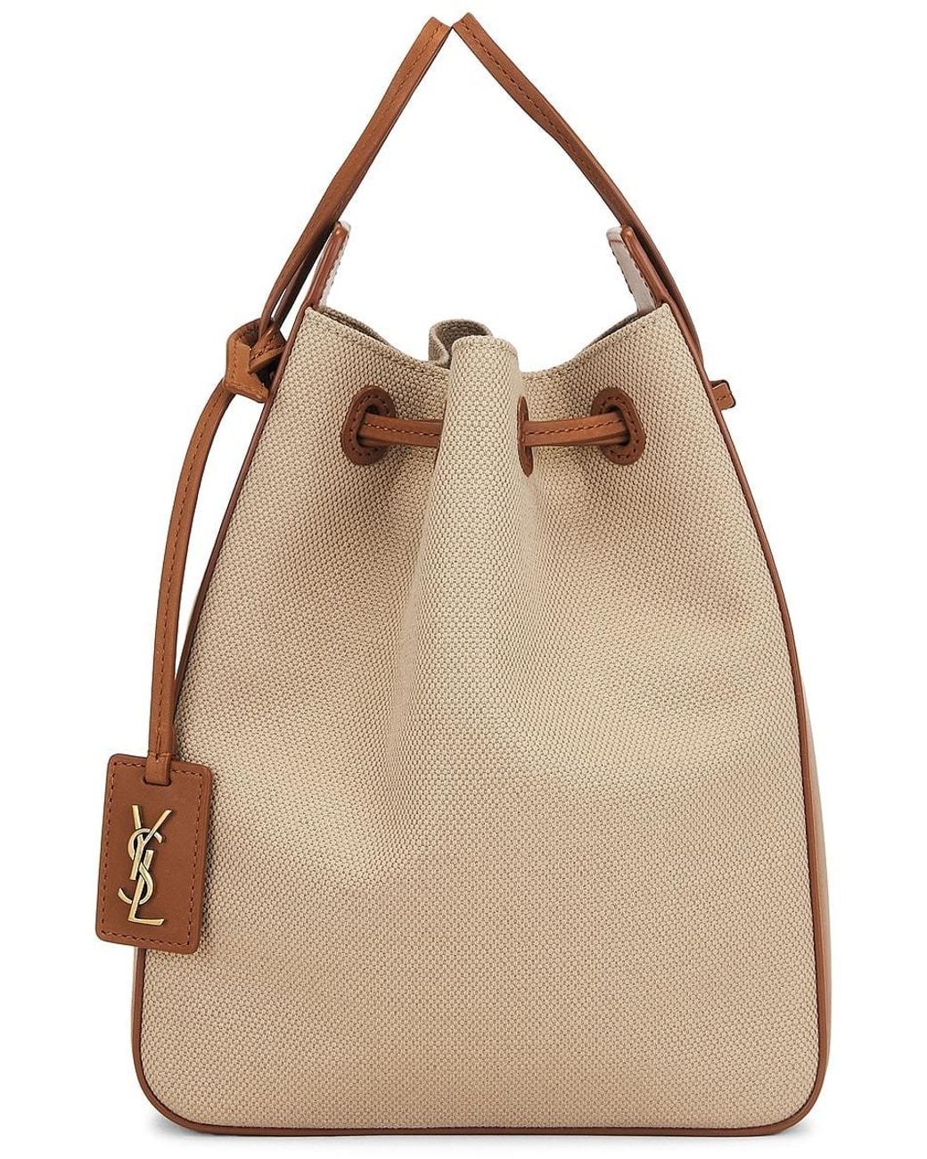 Saint Laurent Natural Senna Small Bucket Bag for men
