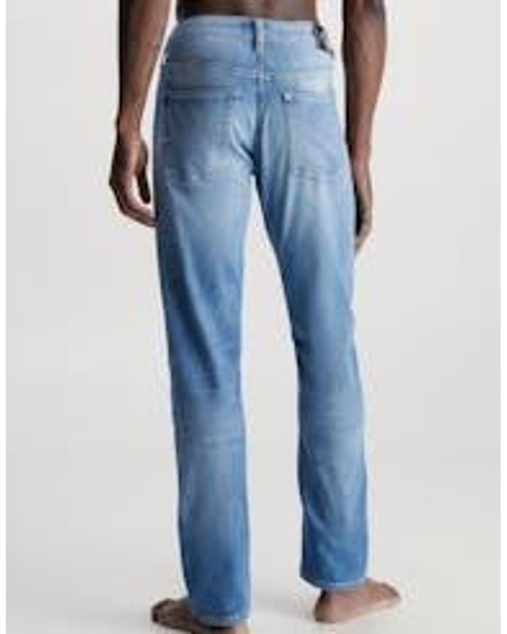 Calvin Klein Blue Slin Fit Mid-Rise Denim Jeans for men