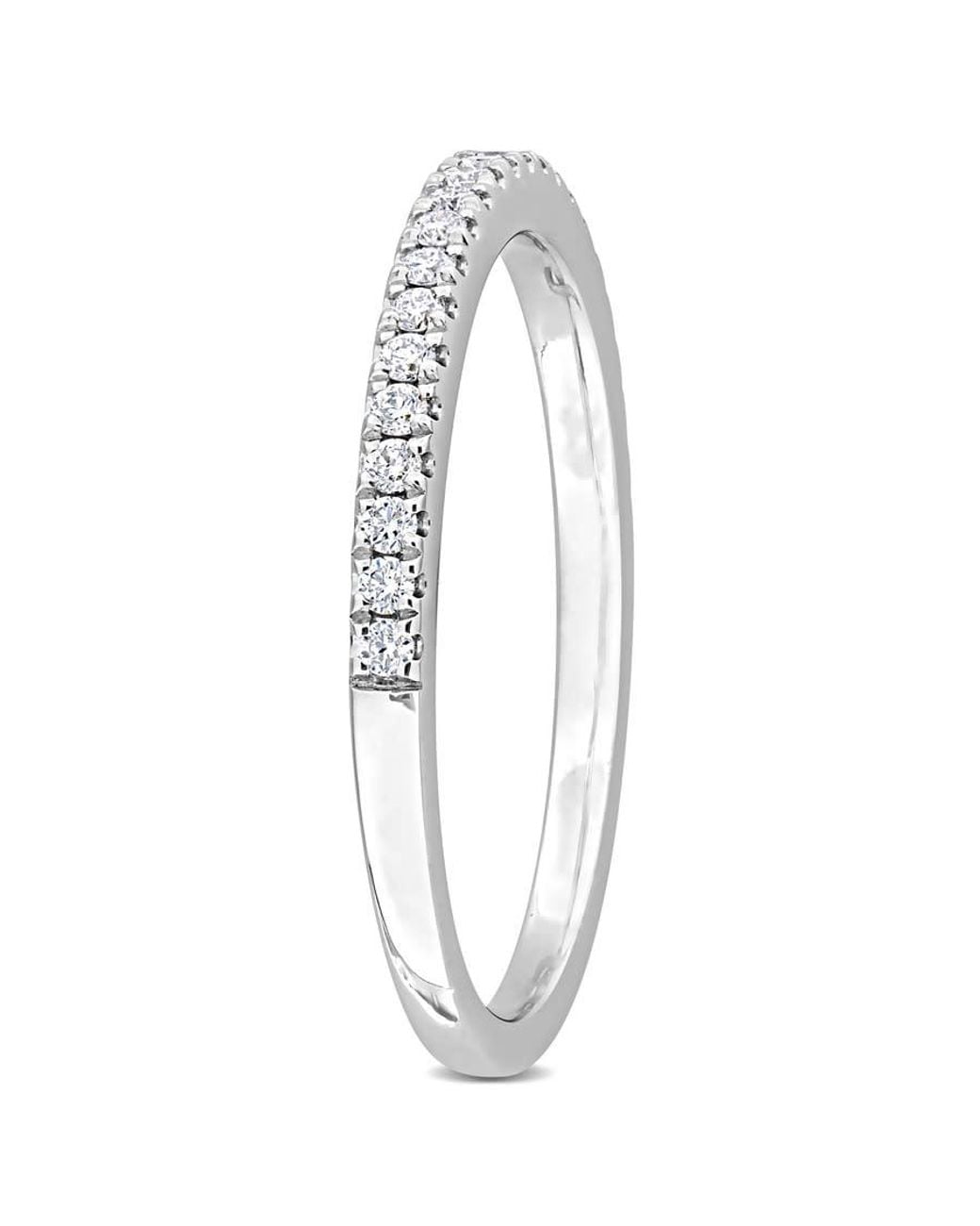 Created Forever White 1/5Ct Tdw Lab-Created Diamond And Tsavorite Accent Semi-Eternity Ring for men
