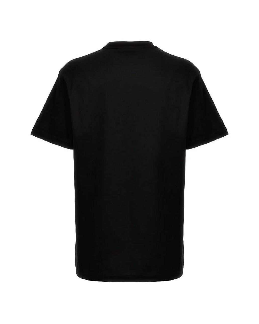 Versace Black 90S Logo Embroidered Cotton T Shirt, Size X-Small for men