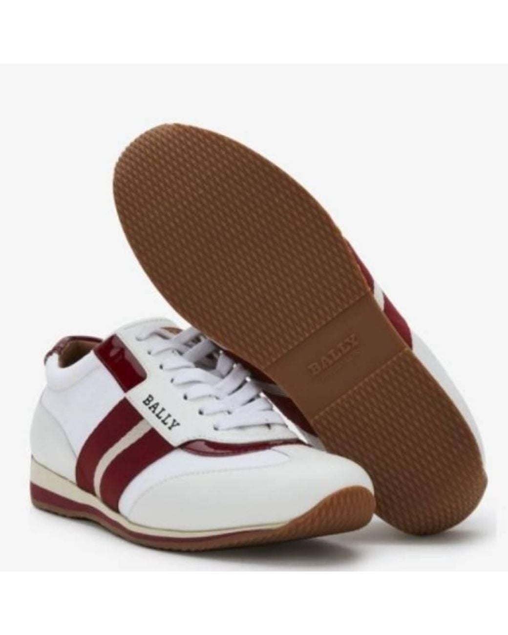 Bally Brown Althea Leather Low-Top Sneakers, Brand Size 35. Us for men