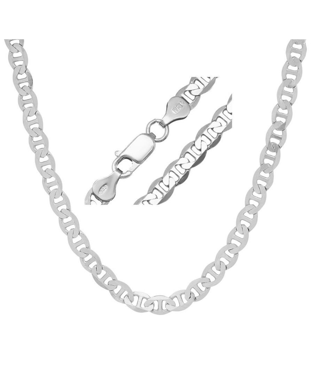 Kylie Harper Metallic Thick/Heavy Italian Mariner Chain for men