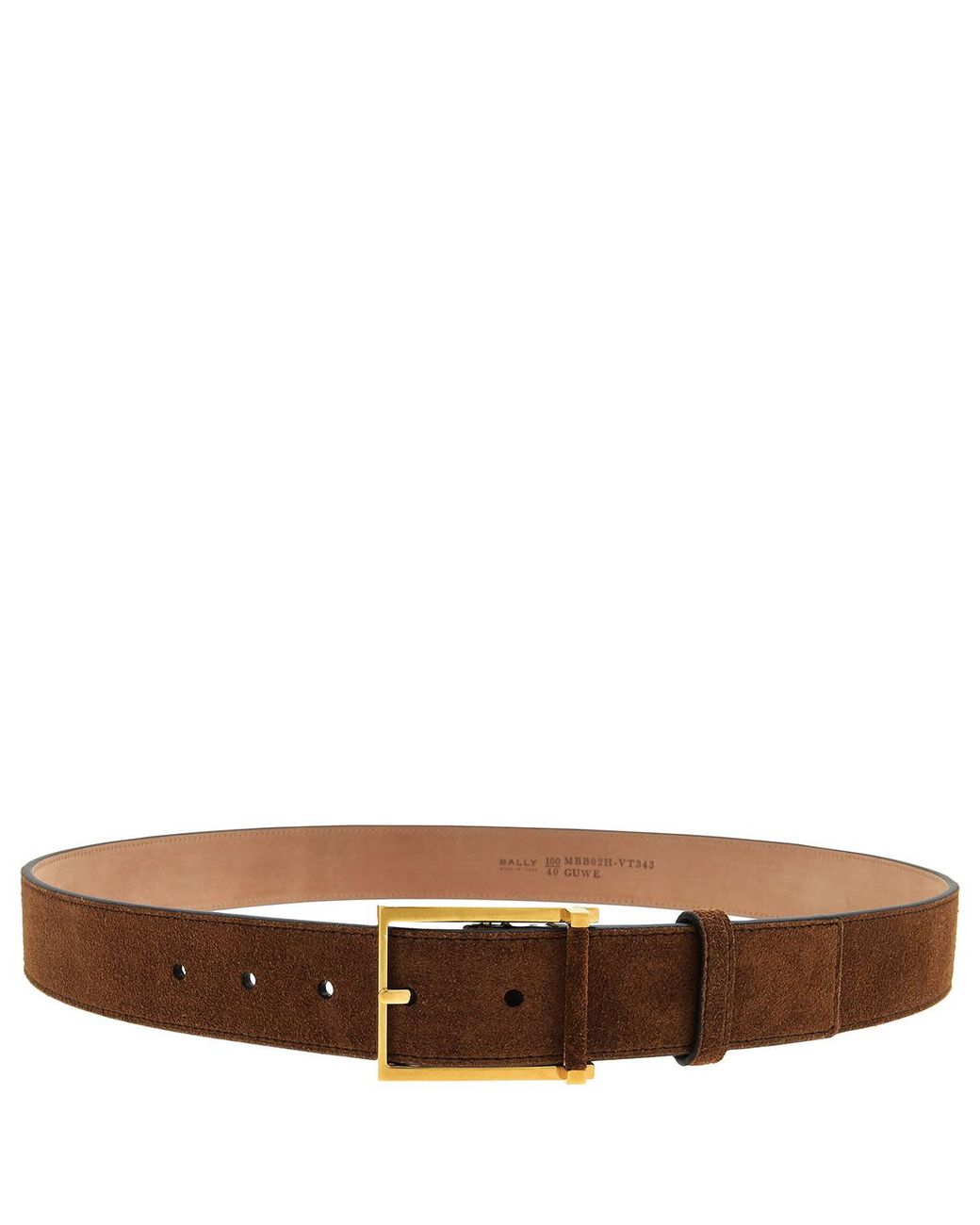Bally Brown Suede Dakar Adjustable Belt, Cm for men