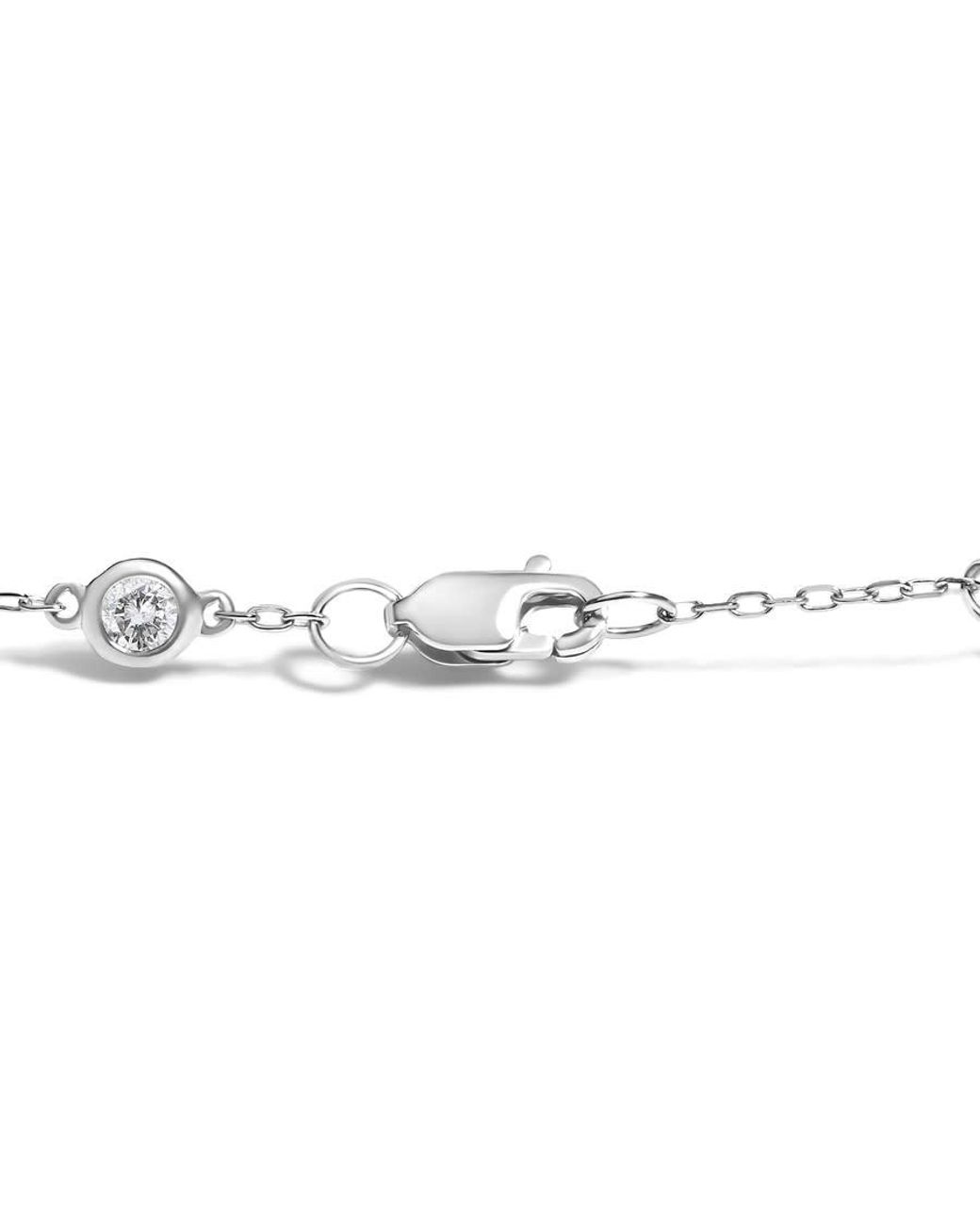 Haus of Brilliance Metallic 14K 1/2 Cttw Diamond By Yard Bracelet for men