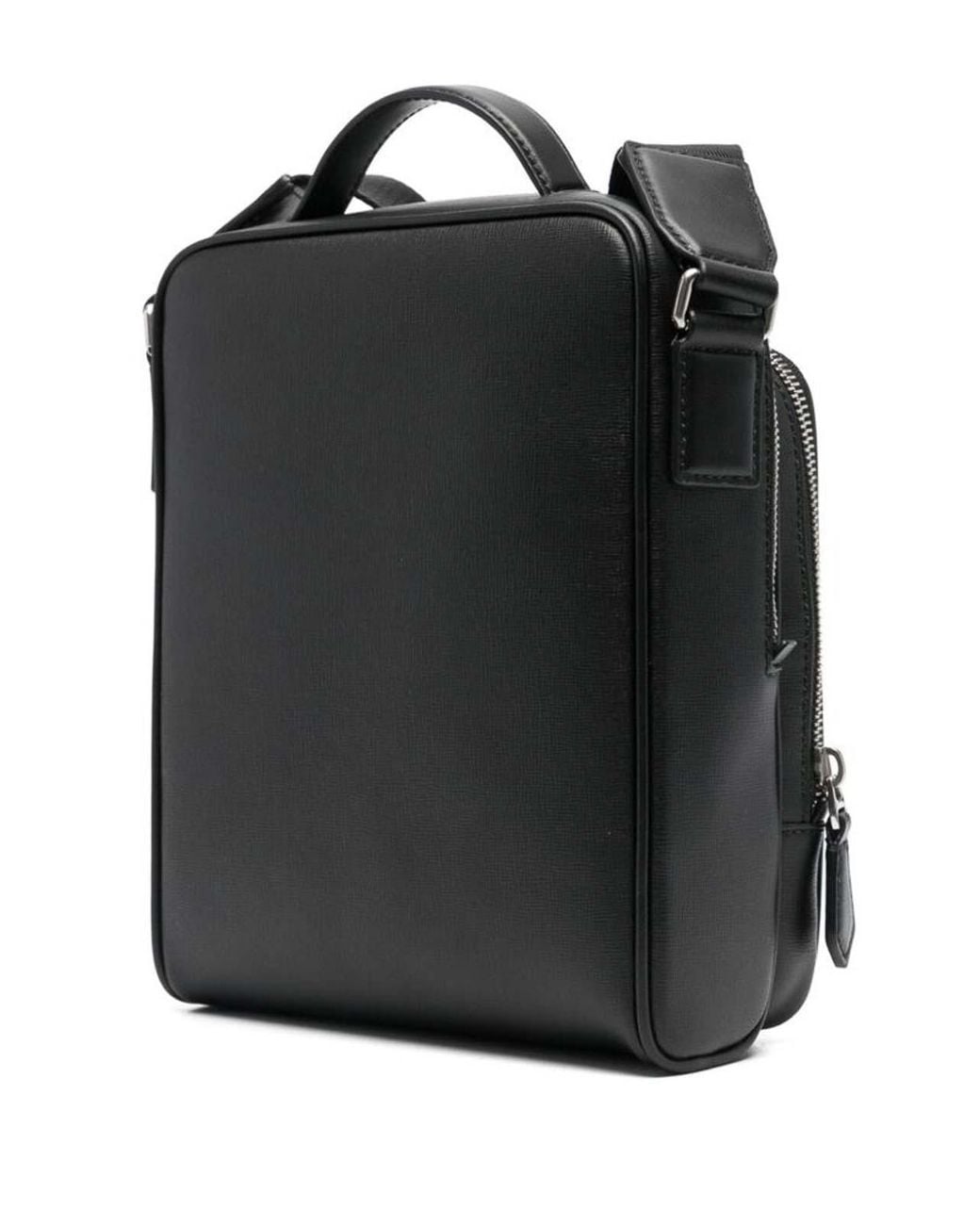 Bally Black Mythos Stripe Leather Crossbody Bag for men