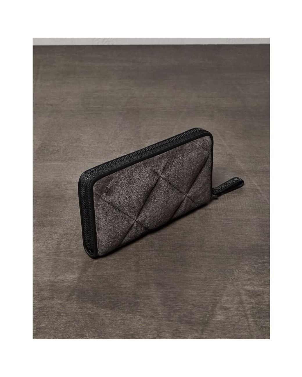Brunello Cucinelli Black Dark Leather Wallet for men