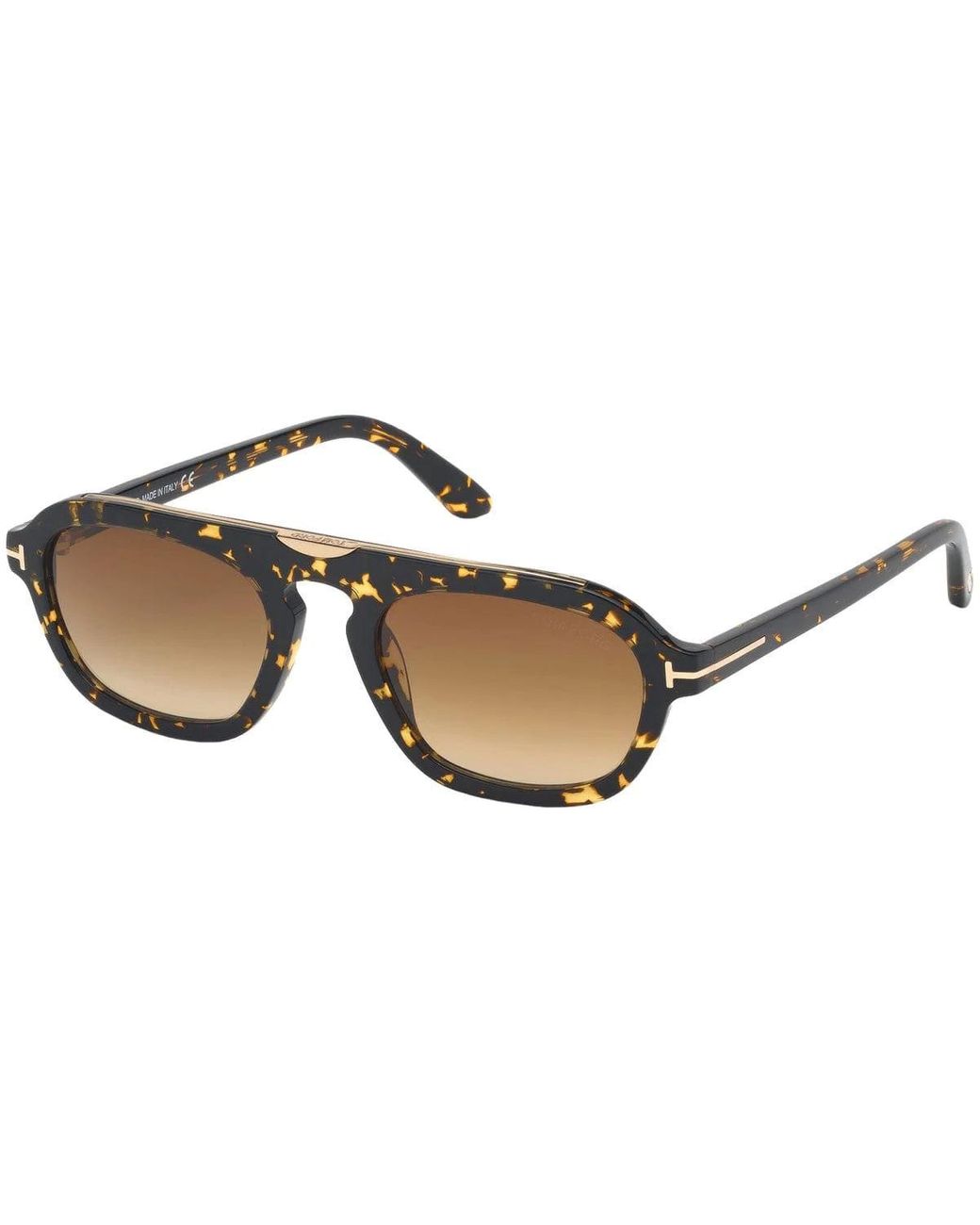 Tom Ford Sebastian Gradient Navigator Sunglasses in Black for Men | Lyst