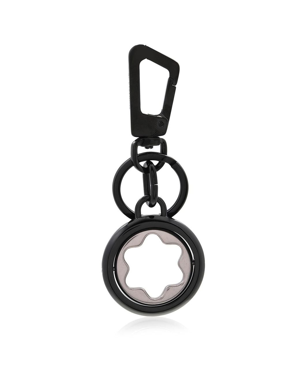 Montblanc Black Emblem Detailed Spinning Keychain