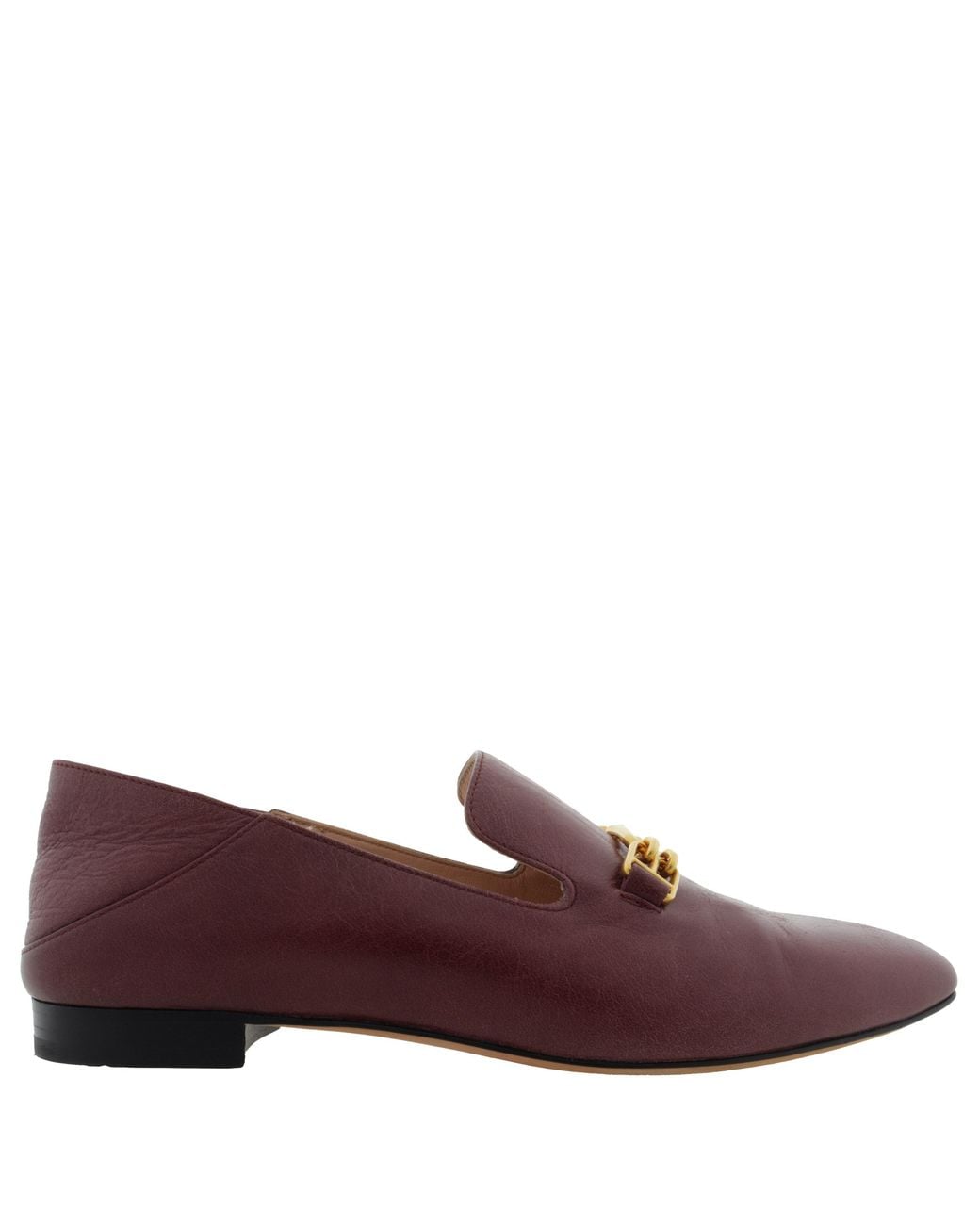 Bally Red Darcie Leather Slip-On Loafers