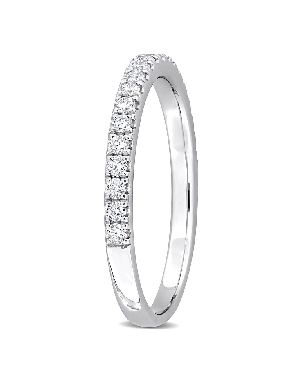 Created Forever White 1/3Ct Tw Lab-Grown Diamond Semi-Eternity Anniversary Band for men