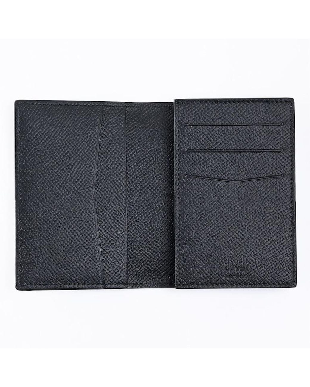 Dunhill Black Cadogan Leather Business Card Case for men