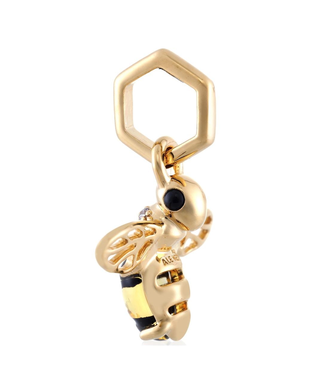 Pandora Metallic Sparkling Bee 14K-Plated Dangle Charm for men
