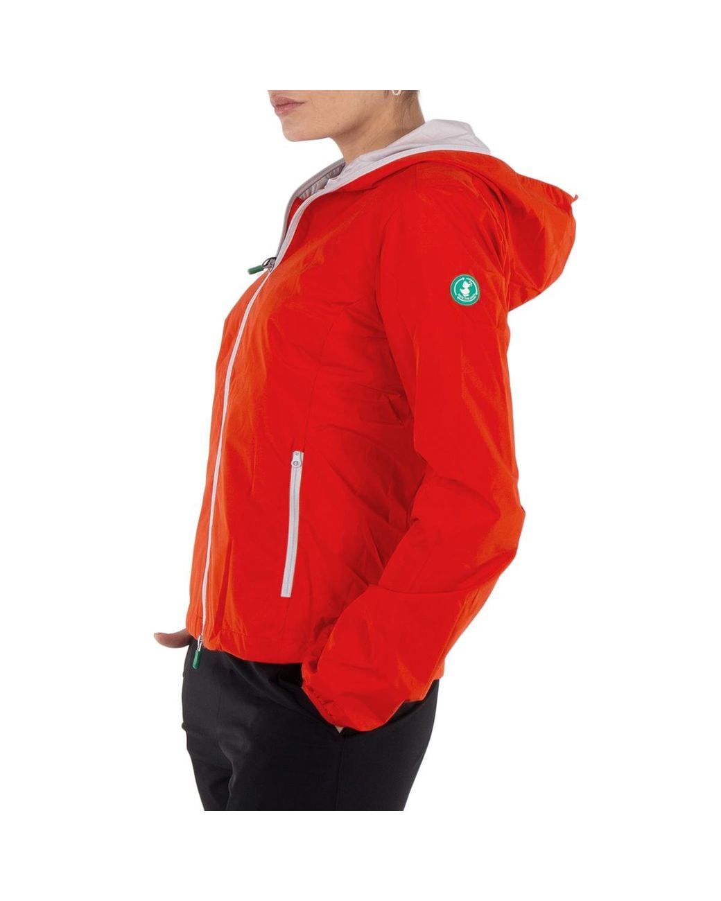 Save The Duck Red Traffic Stella Hooded Rain Jacket, Brand Size 1 for men