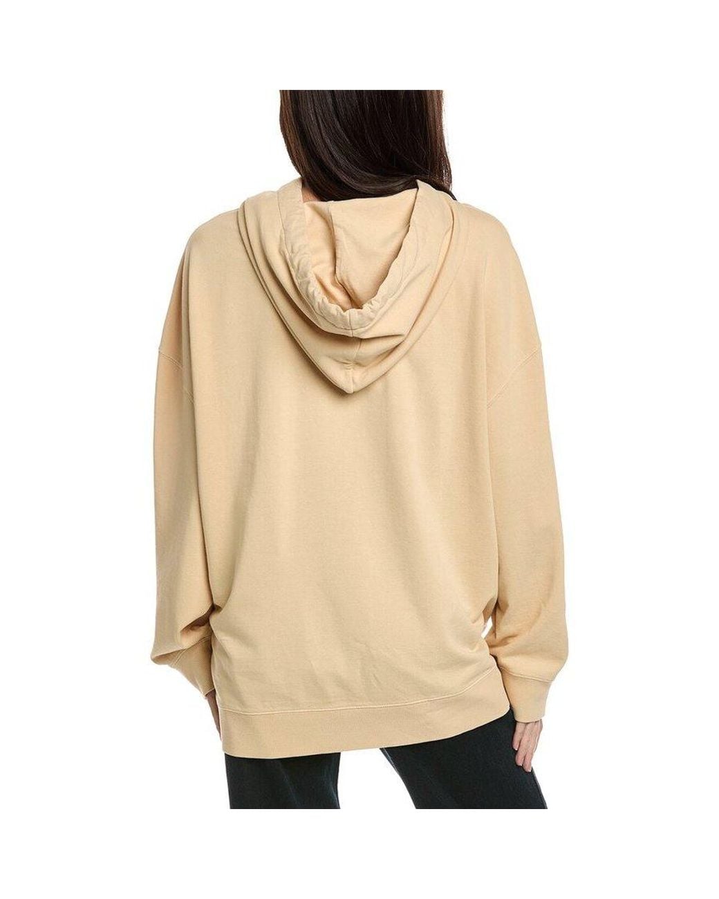 Brunello Cucinelli Natural Hooded Sweatshirt With Print, Size X-Large for men