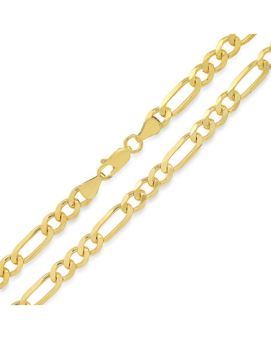 Kylie Harper Metallic 14K Thick 5.5Mm Classic Figaro Chain Necklace for men