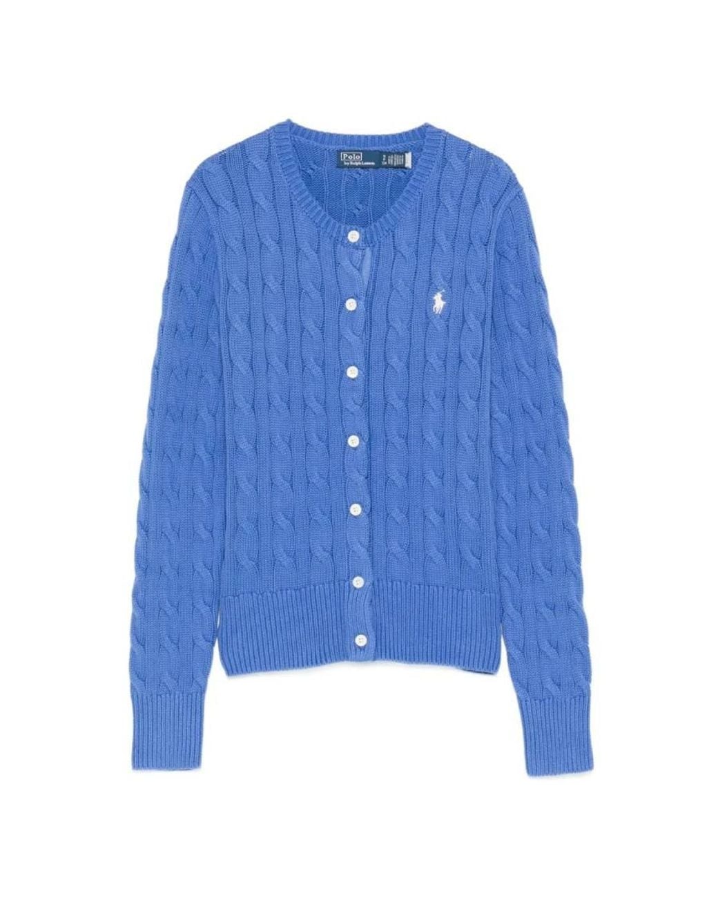 Polo Ralph Lauren Blue Cable-Knit Jumper for men