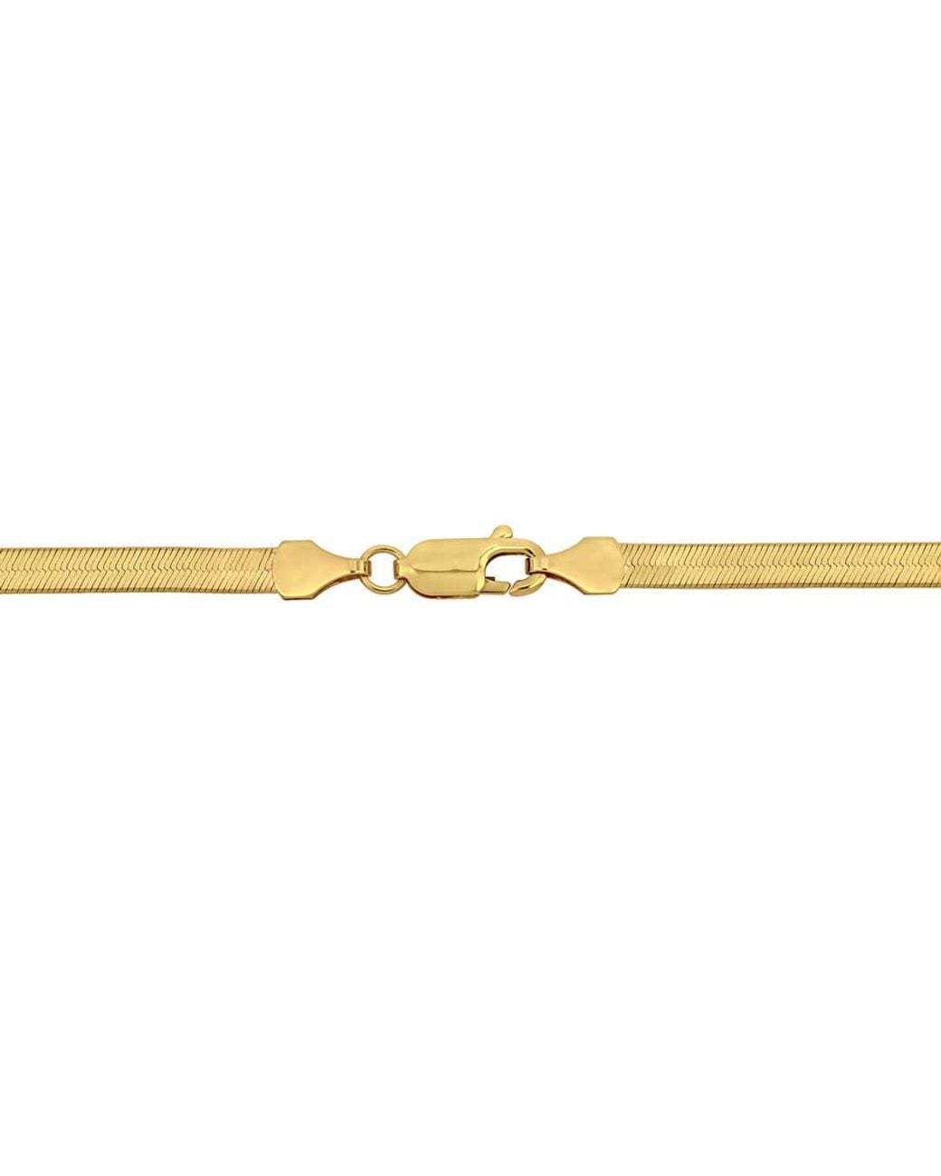 Amour Yellow 3.5Mm Flex Herringbone Chain Bracelet