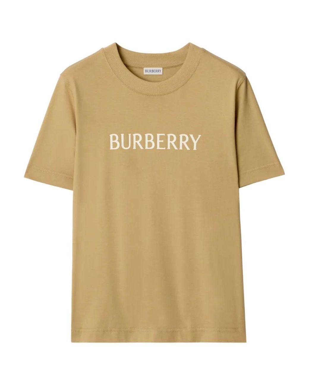Burberry Natural Logo Cotton T-Shirt for men