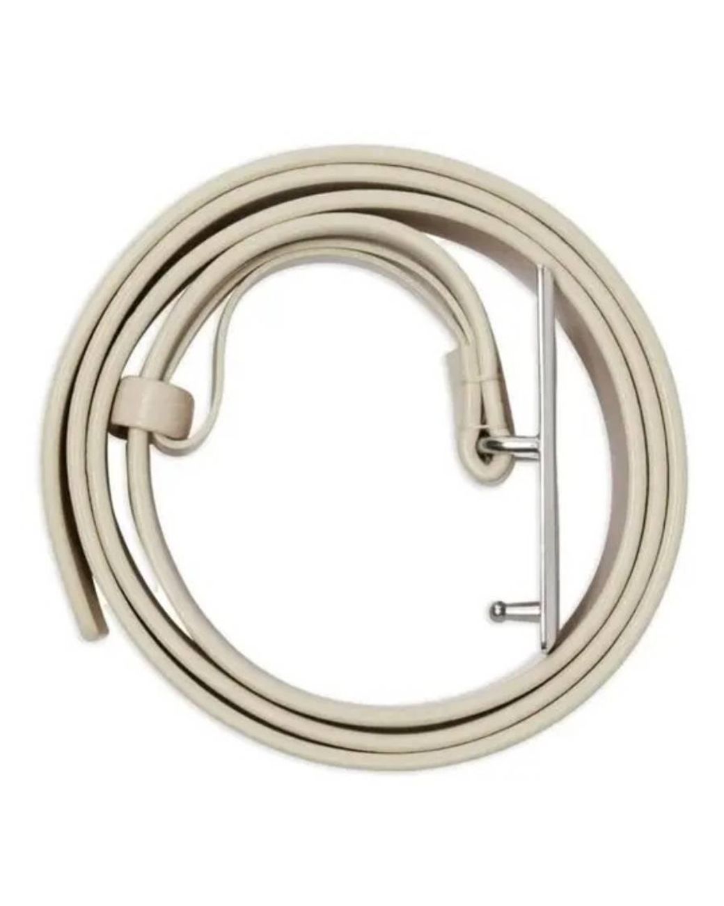 Burberry Gray Shield Buckle Leather Belt for men