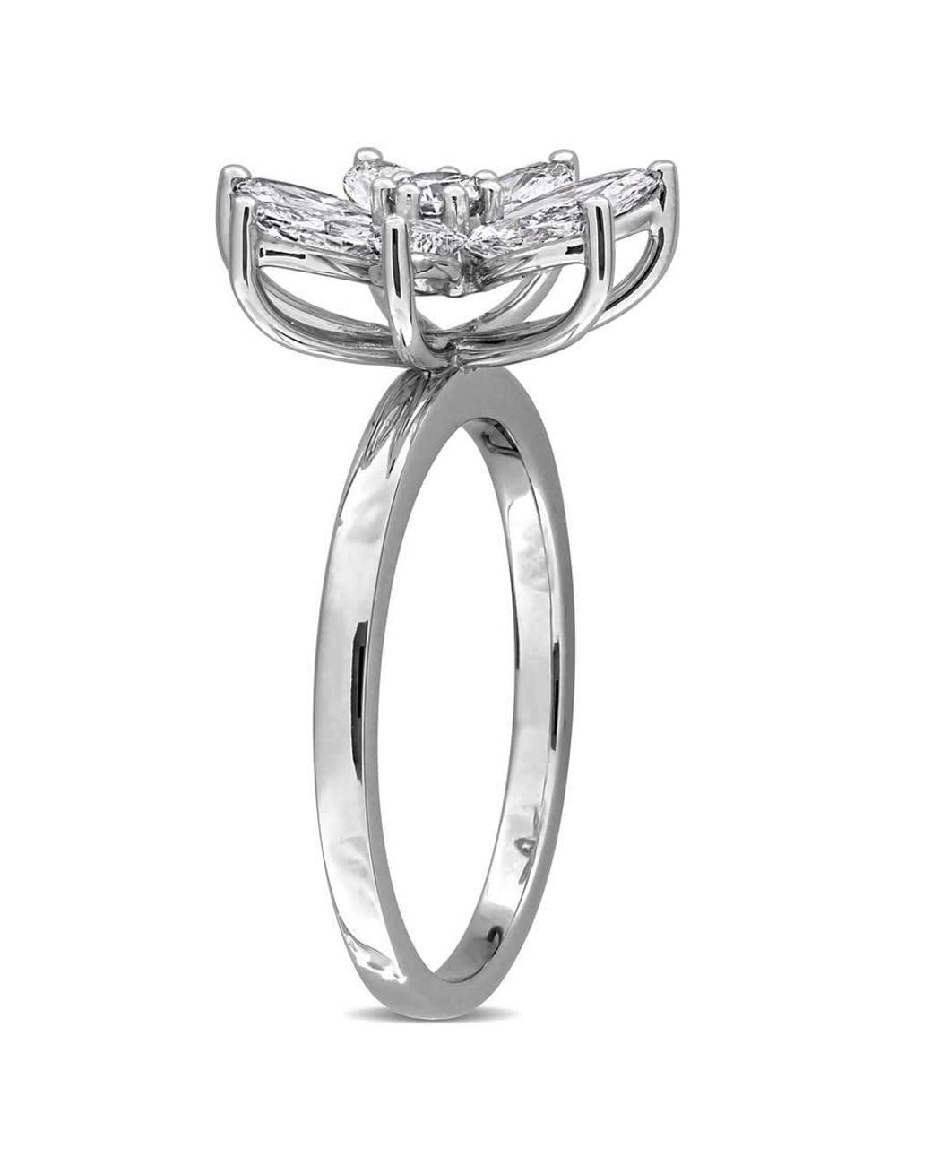Created Forever Metallic 1 1/2Ct Tw Lab-Grown Diamond Flower Ring for men