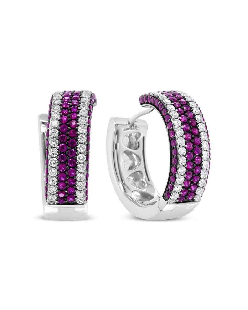 Haus of Brilliance Purple 18k White Gold 1 7/8 Cttw Diamond for men