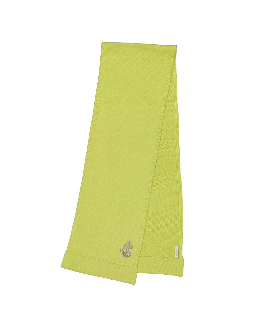Jimmy Choo Yellow Knitted Cashmere Scarf for men