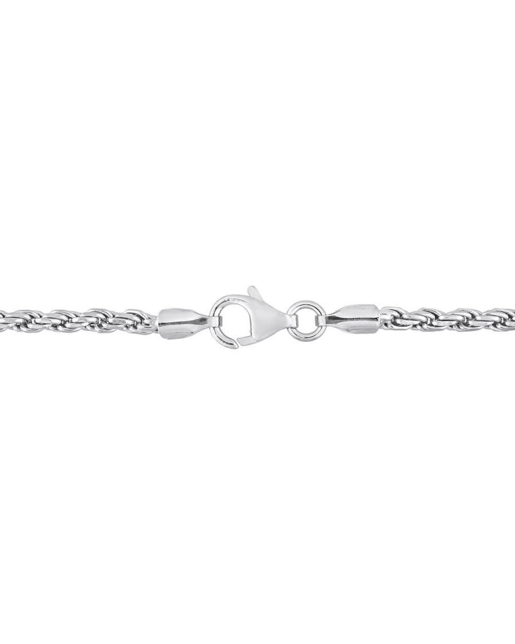 Amour Metallic 2.2Mm Rope Chain Necklace