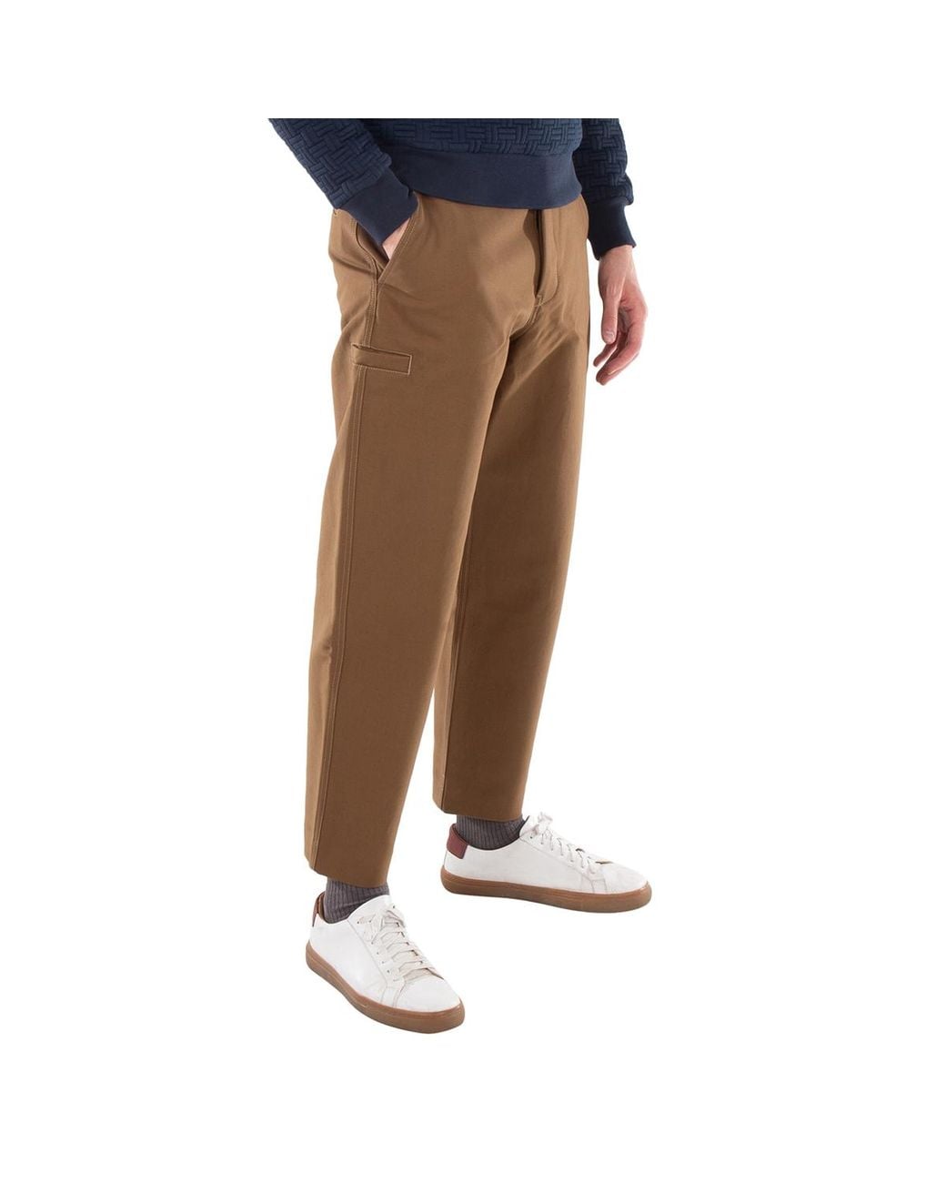 KENZO Brown Straight-Leg Cotton Pants, Brand Size 40 (Us for men