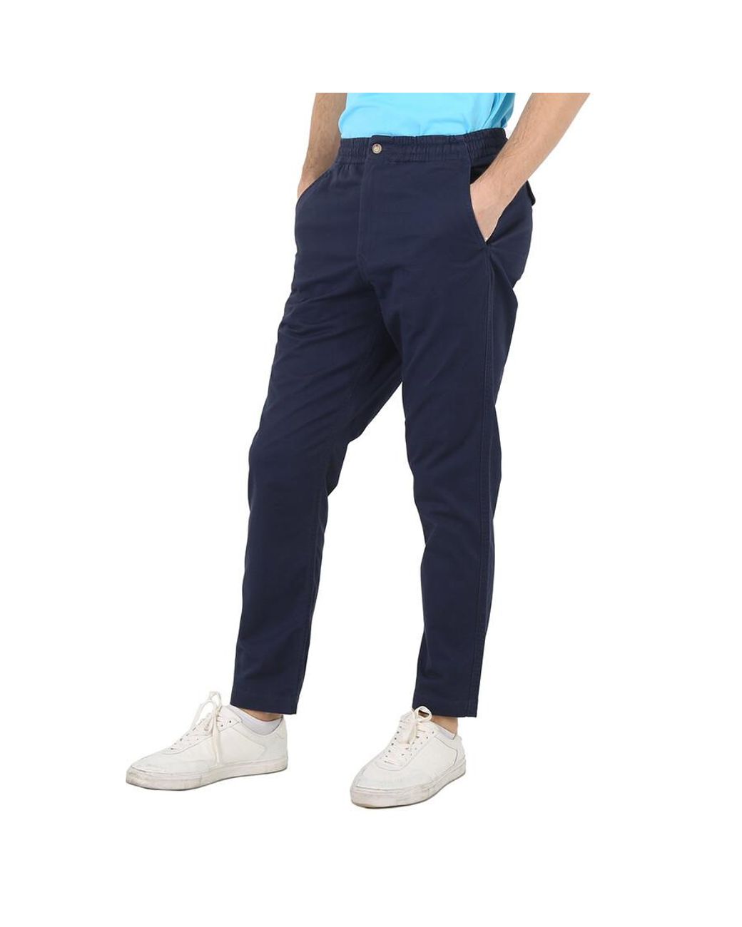 Polo Ralph Lauren Blue Ink Prepster Logo Trousers for men