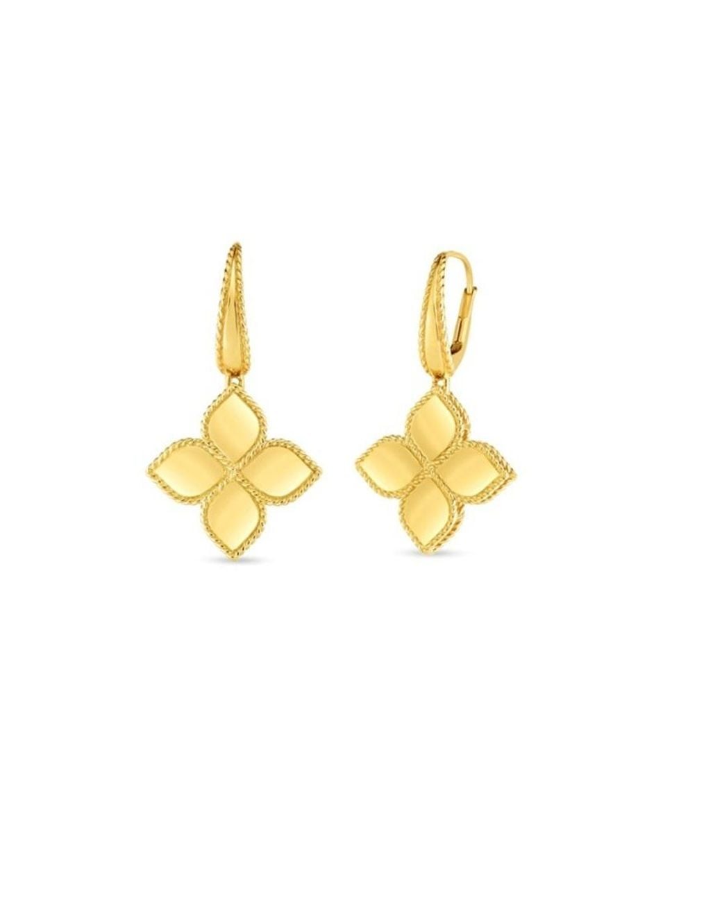 Roberto Coin Metallic Princess Flower Drop Earrings for men
