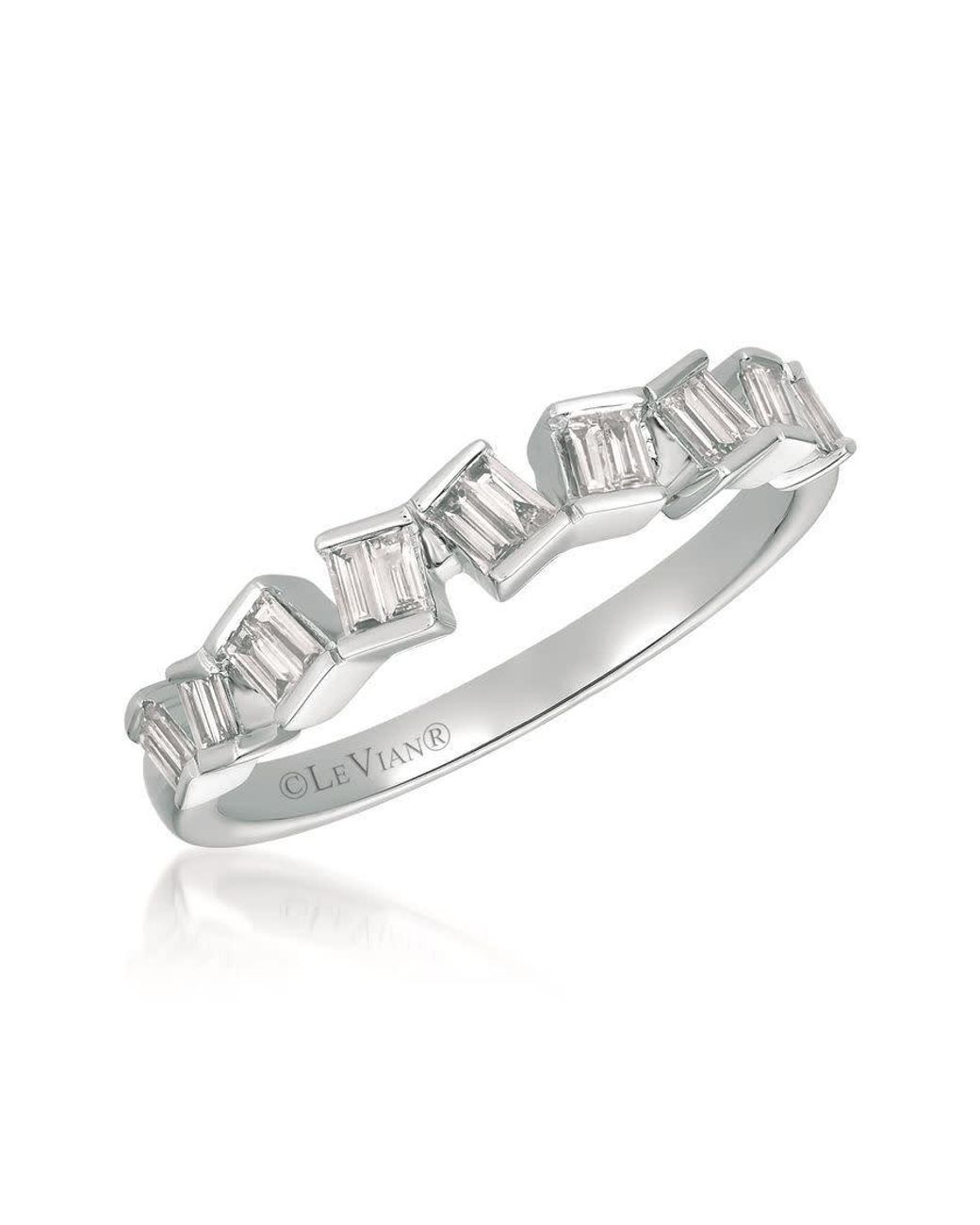 Le Vian White Ladies Baguette Frenzy Rings Set for men