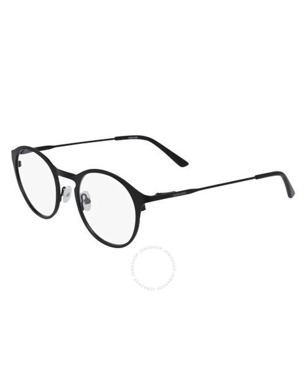 Calvin Klein Demo Round Eyeglasses Ck20112 001 47 in Brown for Men