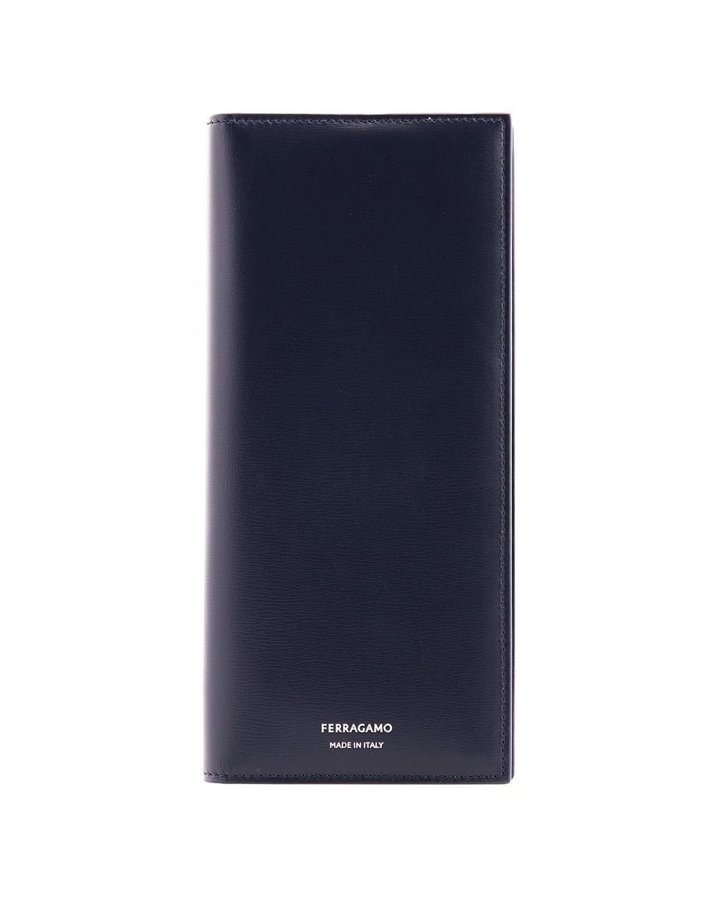 Ferragamo Blue Long Leather Wallet