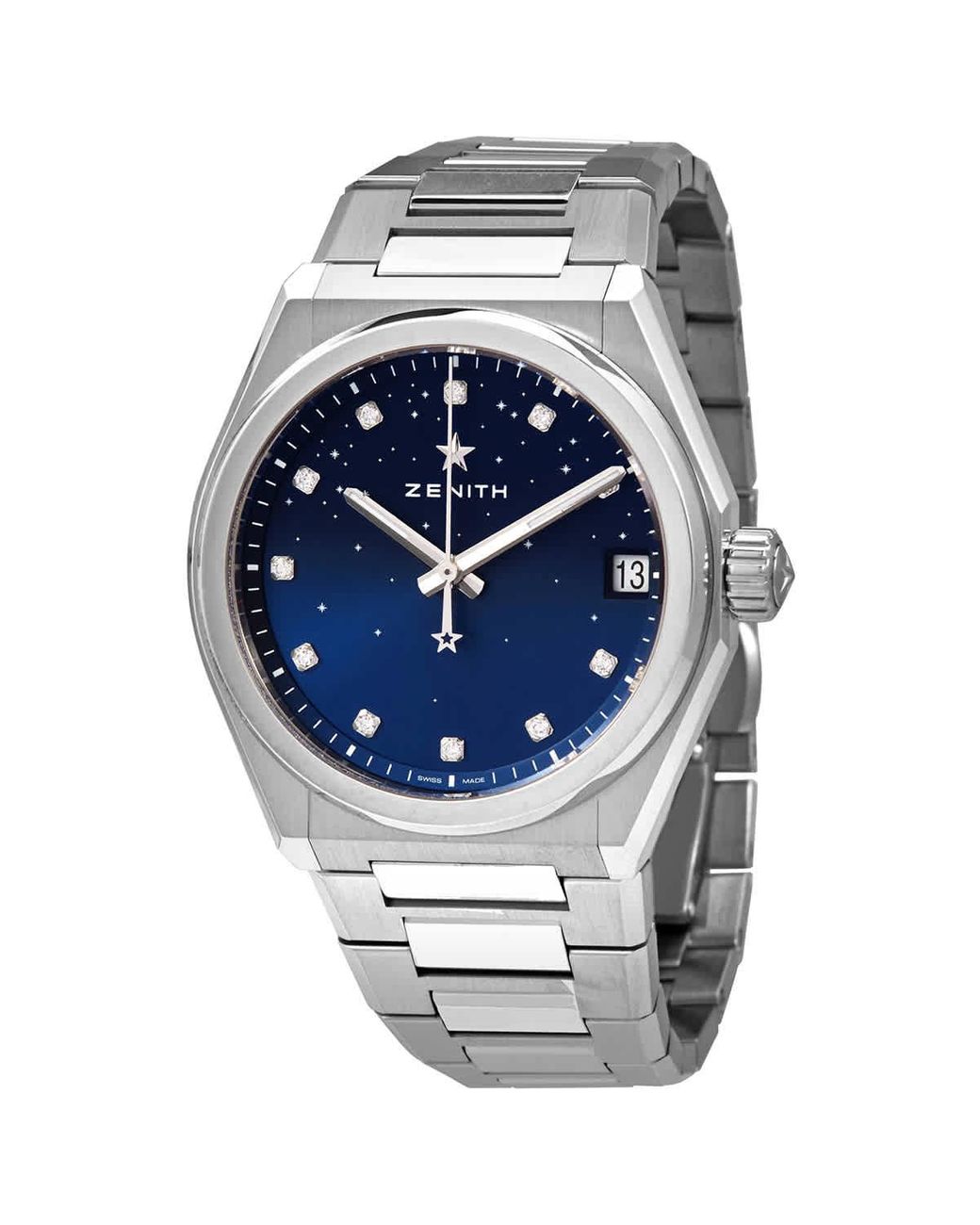Zenith Defy Midnight Automatic Blue Gradient Diamond Dial Watch 0 in  Metallic | Lyst