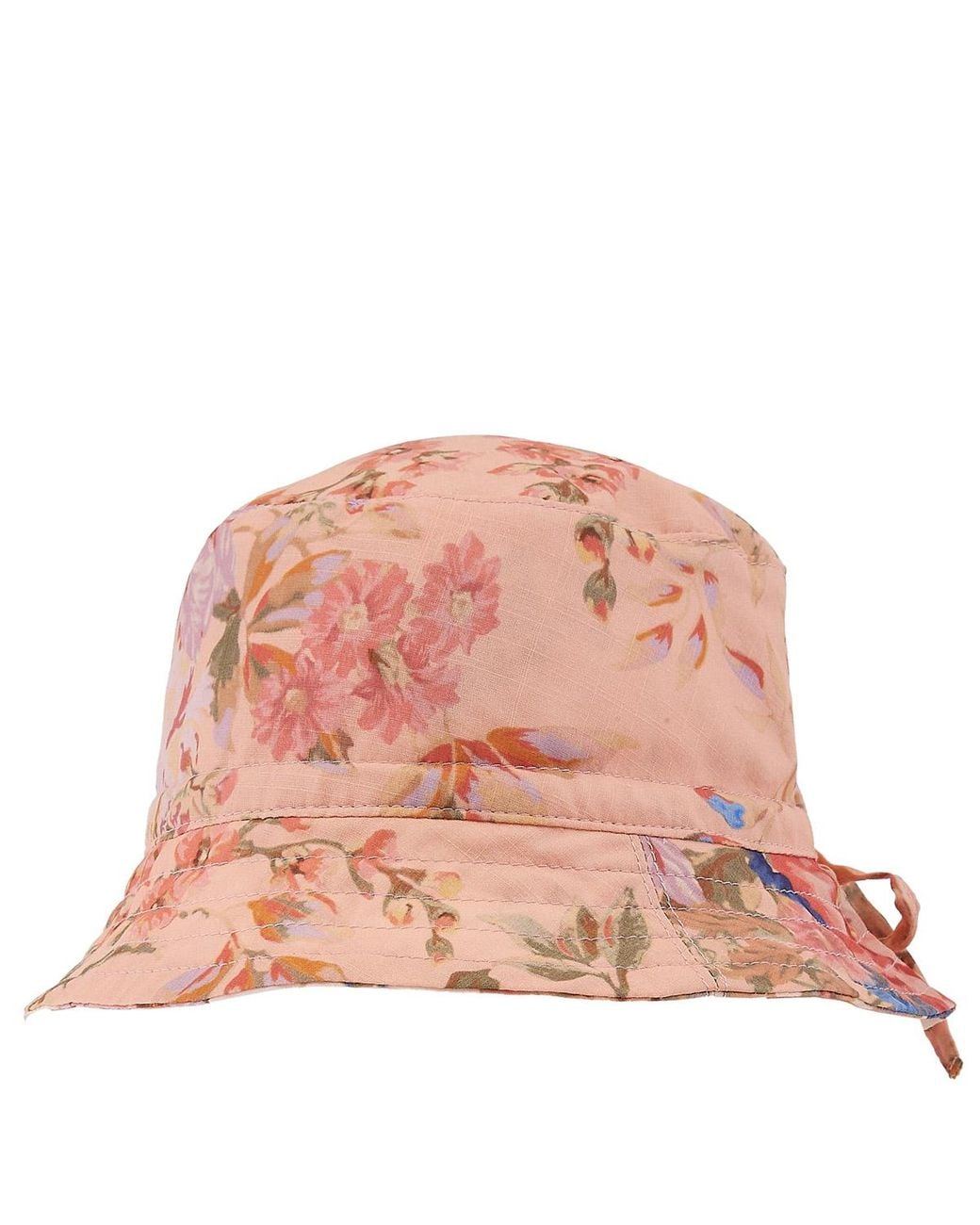 Zimmermann Yellow Girls Floral Print Cotton Bucket Hat