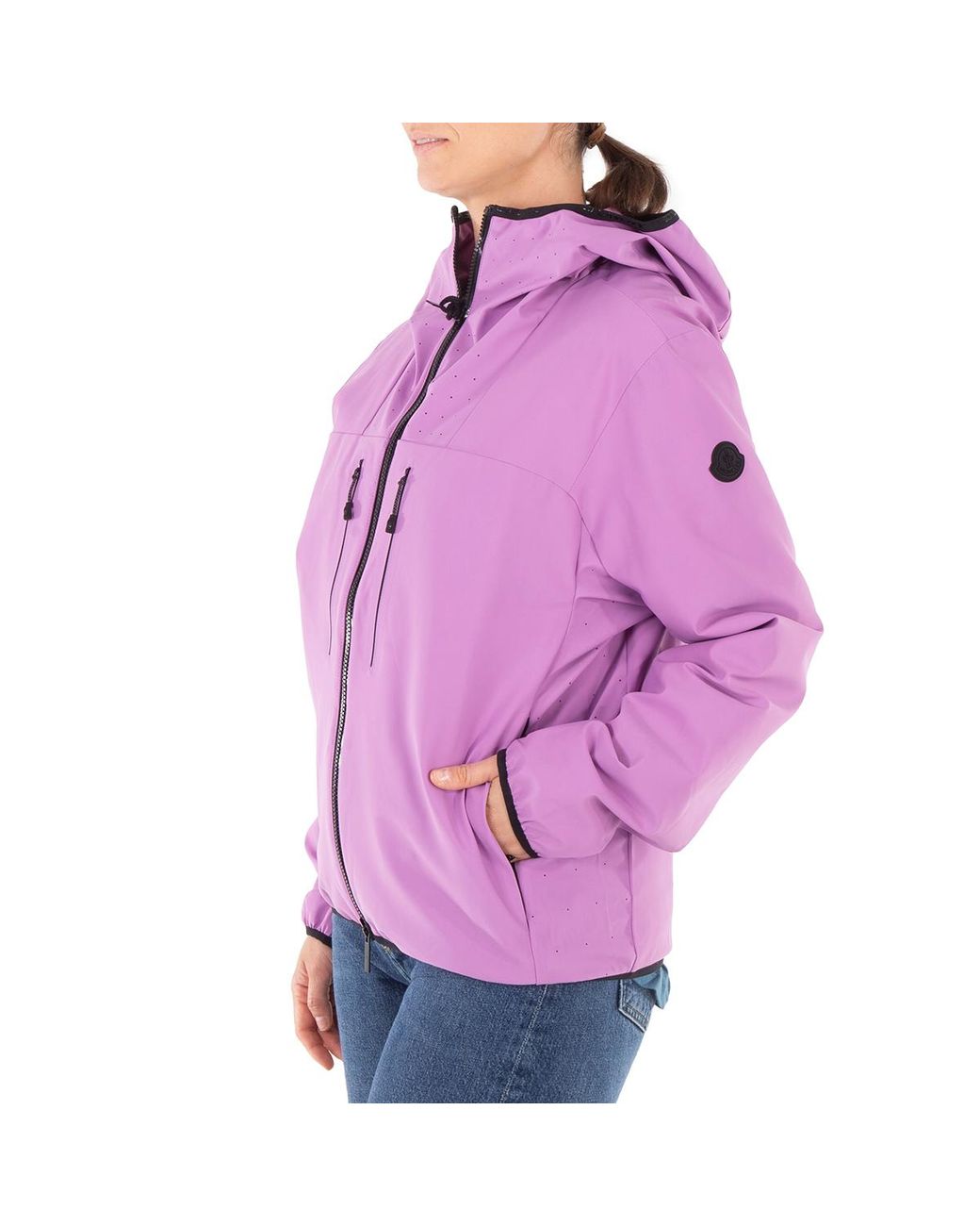 Moncler Purple Foreant Long Sleeve Hooded Jacket, Brand Size 4 for men