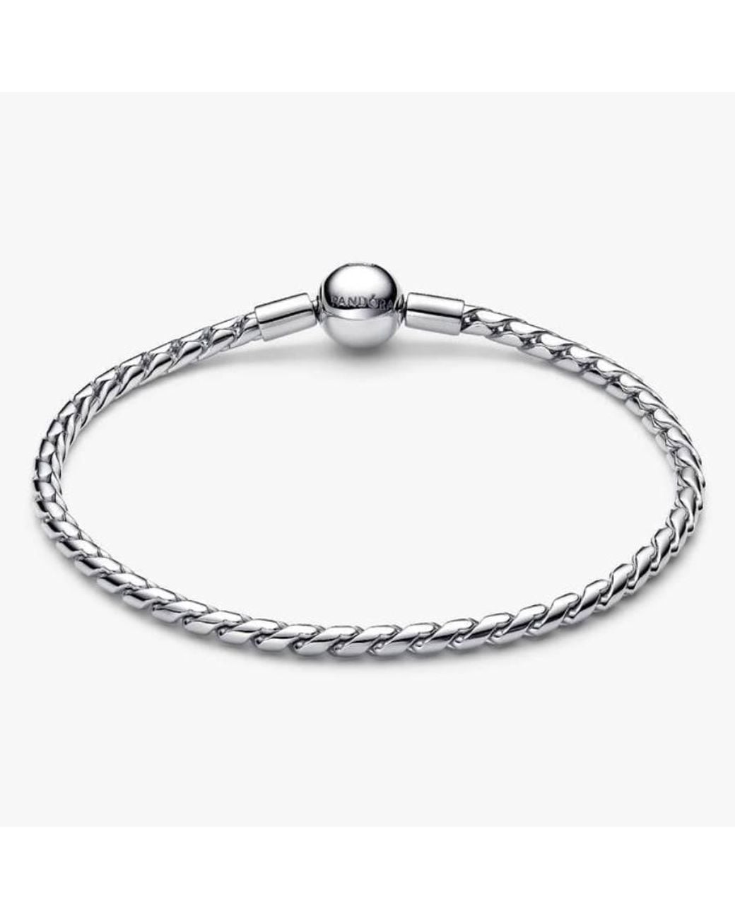 Pandora Metallic Ladies Round Clasp Wing Chain Bracelet for men