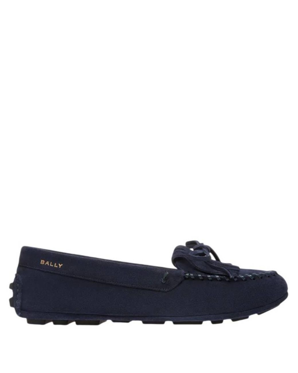 Bally Blue Kerbs Calf Suede Drivers, Brand Size 40 Us