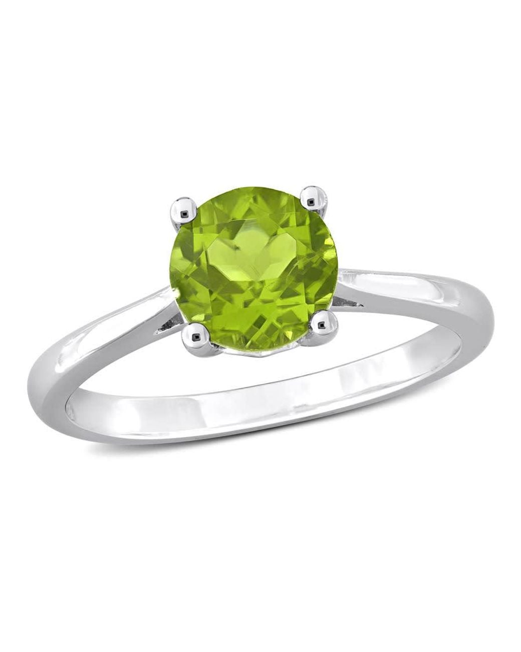 Amour Green 1 1/2Ct Tgw Peridot Solitaire Ring for men