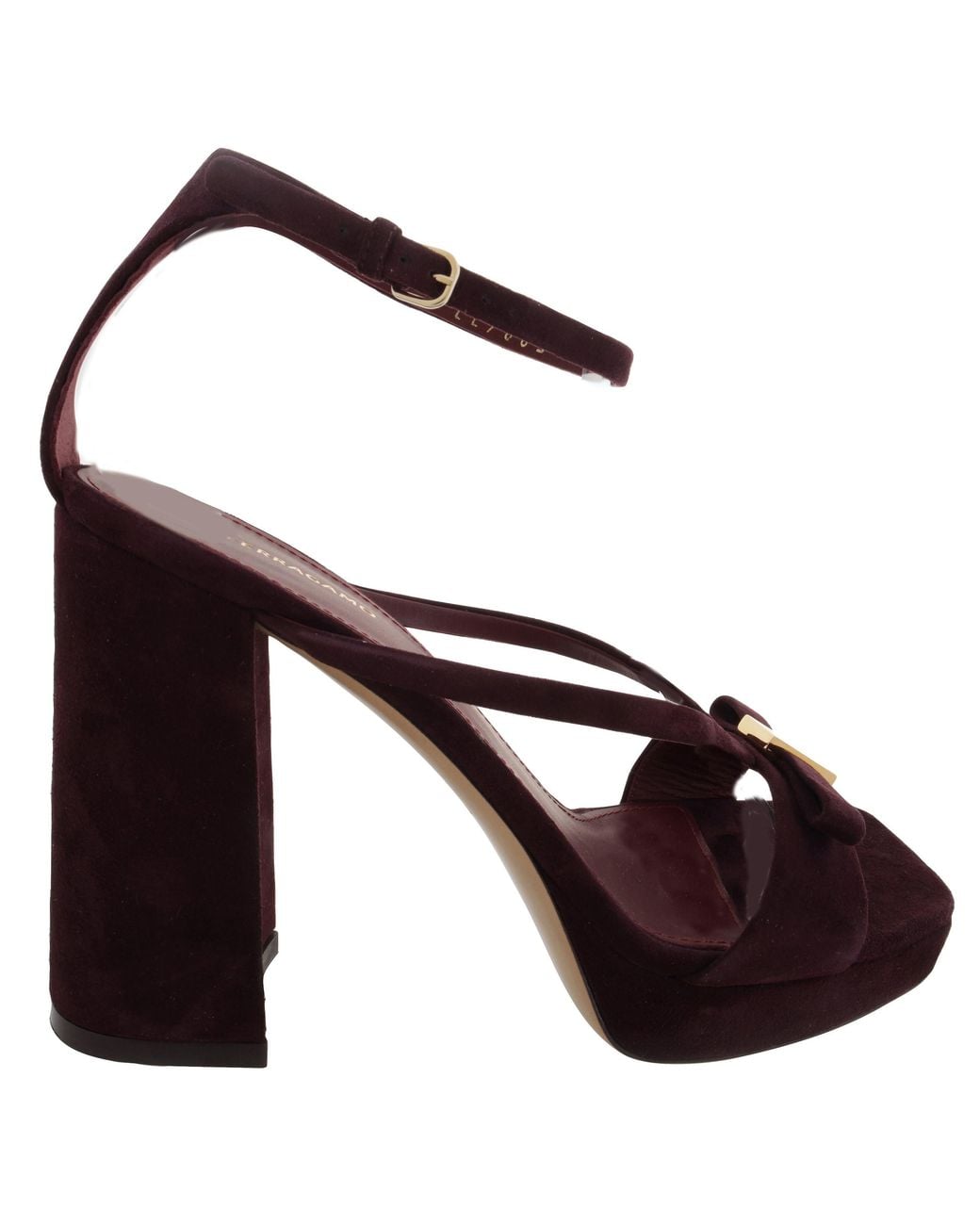 Ferragamo Brown Ferragamo Mael 85 Platform Sandals, Size 7 C