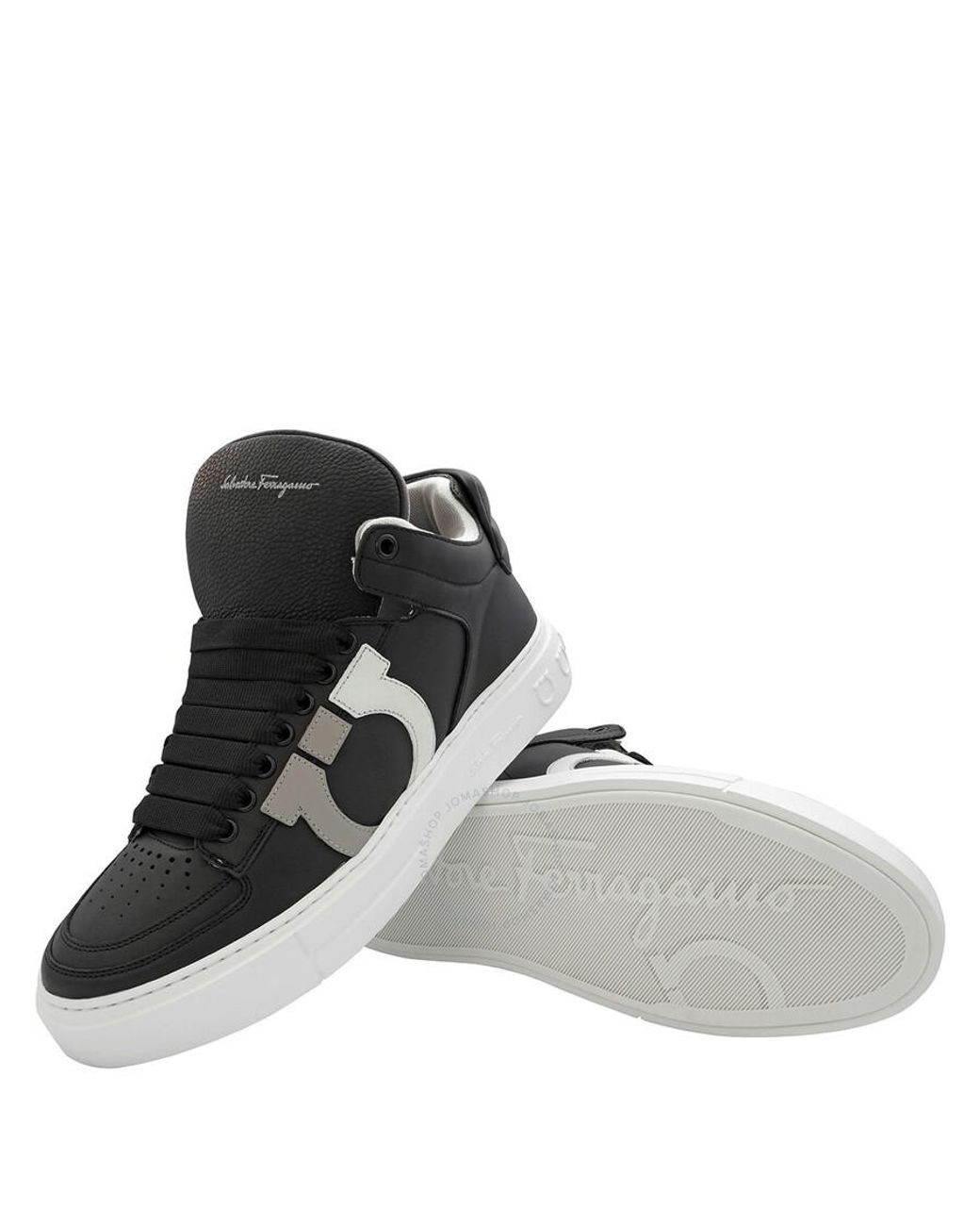 ferragamo mens high top sneakers