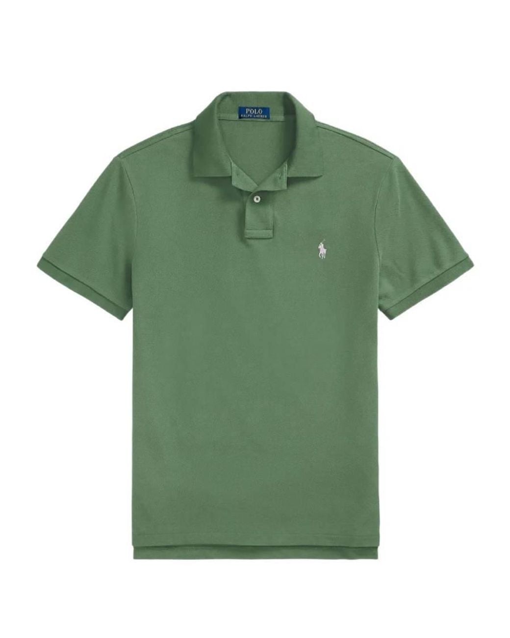 Polo Ralph Lauren Green Custom Slim Fit Mesh Polo Shirt for men