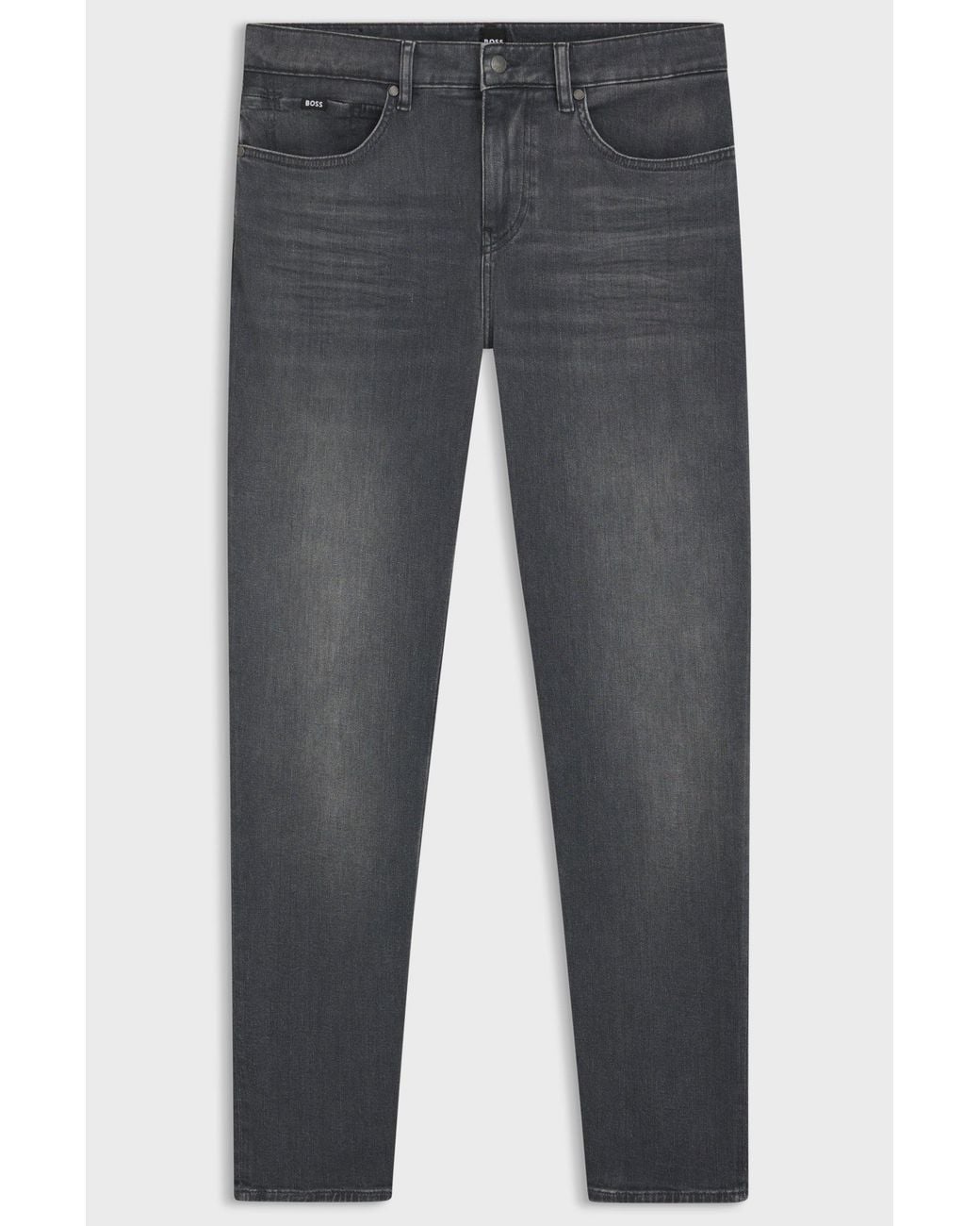 Boss Gray Maine Regular-Fit Jeans for men