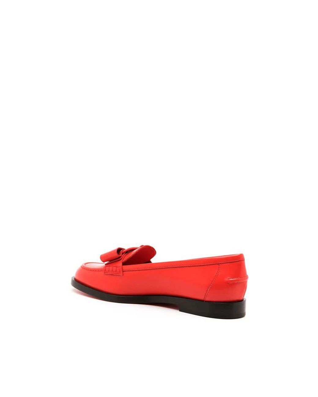 Ferragamo Red Ladies Loafers, Us