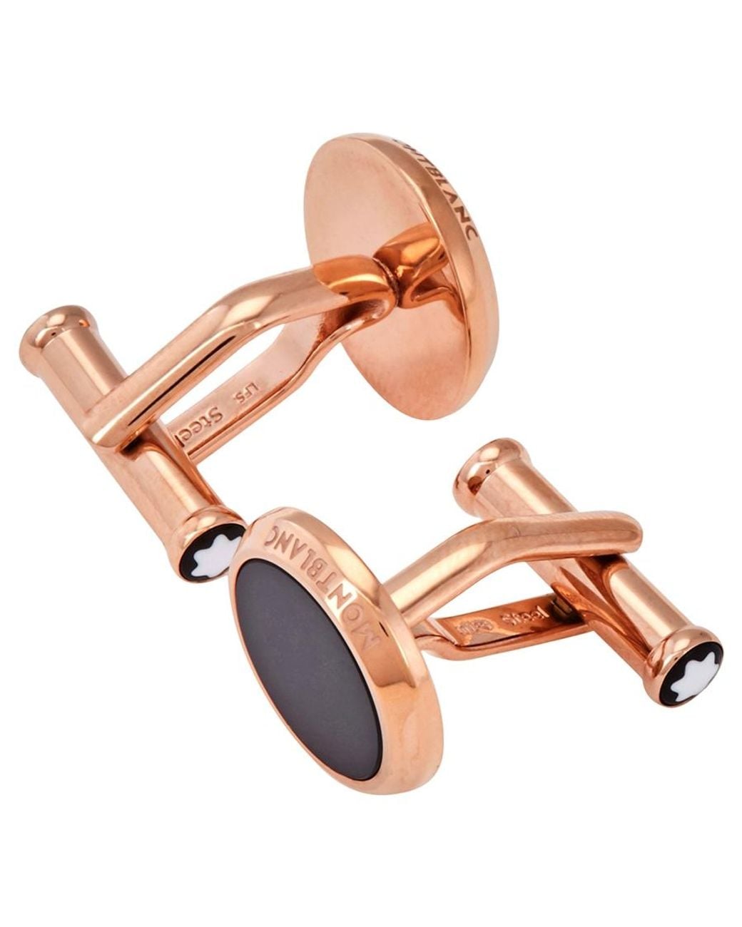 Montblanc Brown Meisterstuck Rose Pvd Cufflinks for men